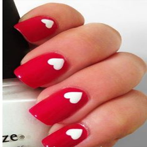 Unhas decoradas vermelhas