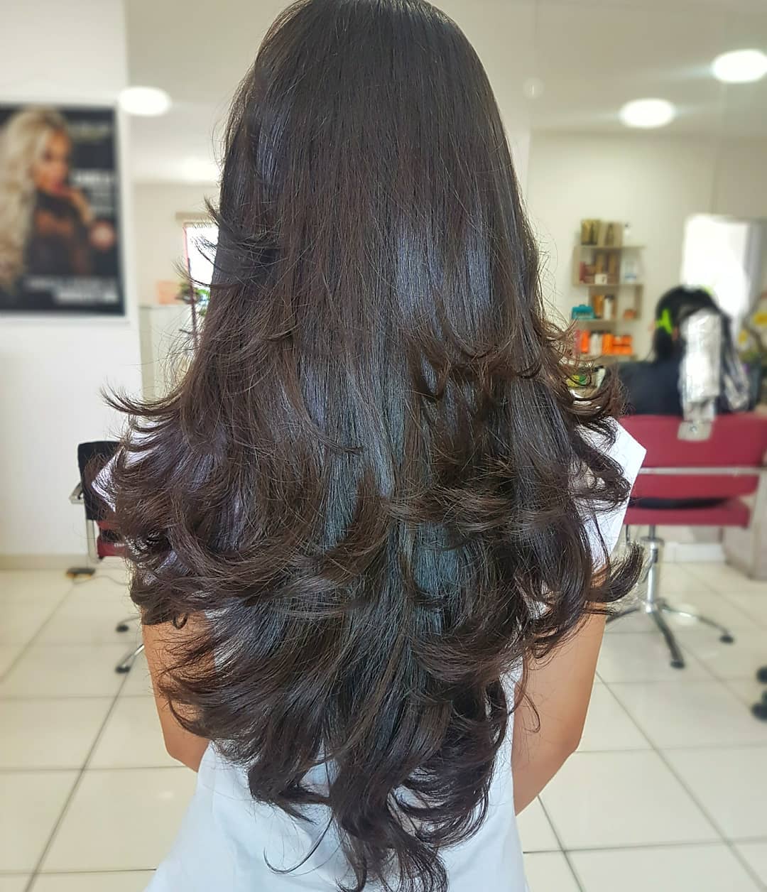Cortes de cabelo longo em camadas Cortes de cabelo longo em camadas