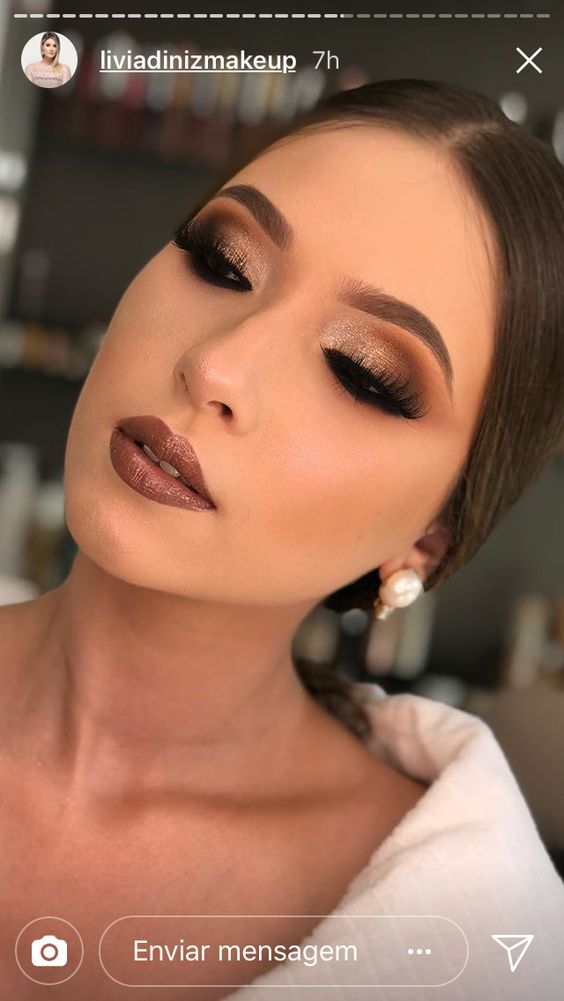 Olhos dramaticos noiva (Pinterest) Maquiagem de casamento