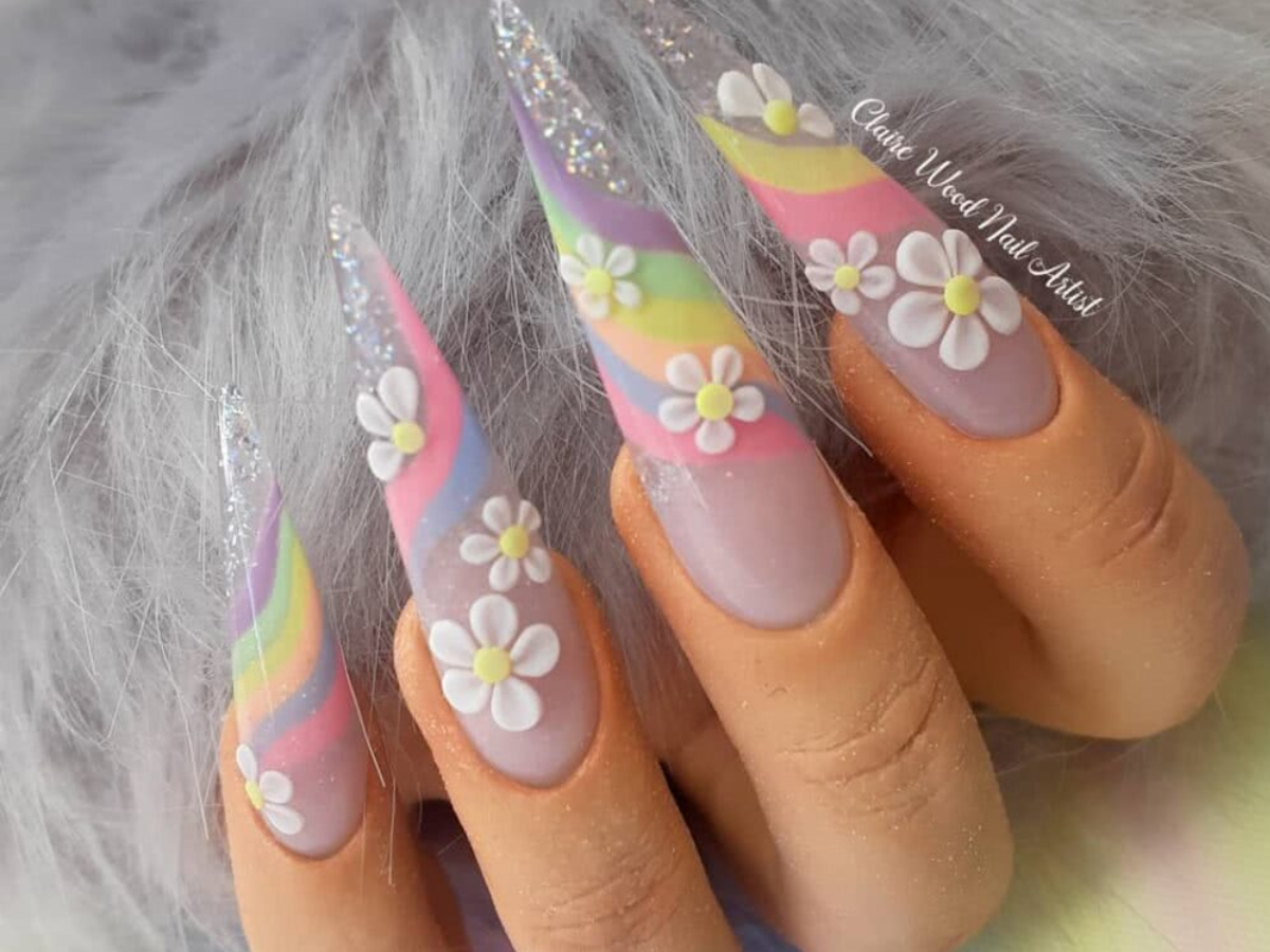 Nail Arts do signo de aquário