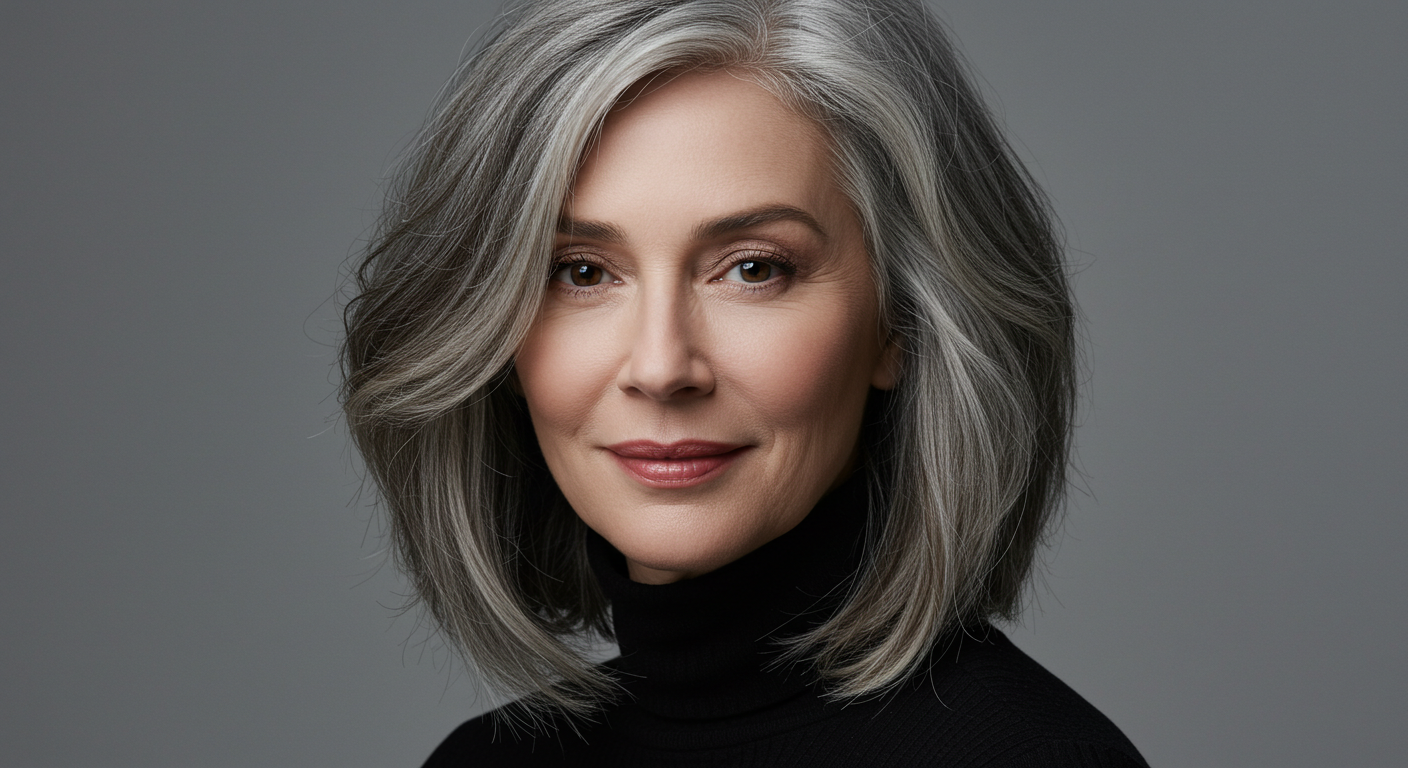 Luzes invertidas mulher madura