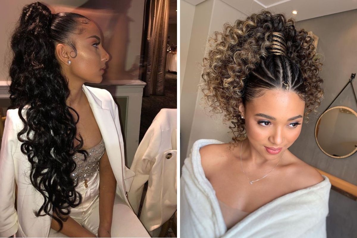 penteados para madrinha cabelos cacheados 4