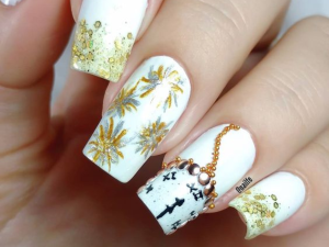 Unhas decoradas para o Reveillon 2024