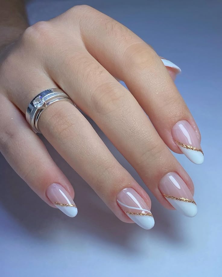 Unhas Francesinhas Diferentes com Efeitos de Ombre