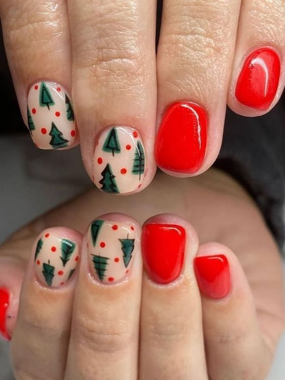 Unhas de Natal Infantil