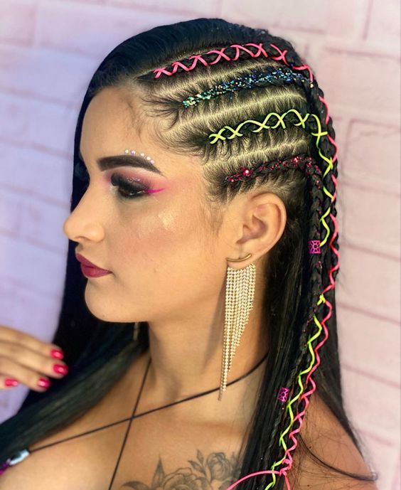 Penteados para Carnaval 2024 com tranças
