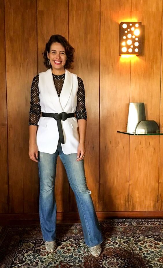 looks com colete de alfaiataria