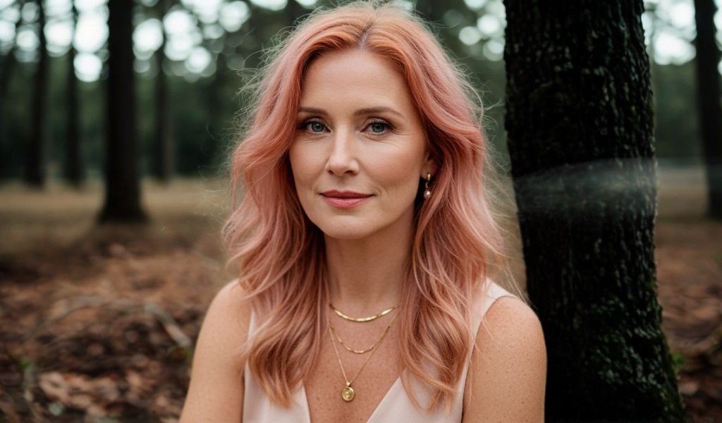 Cobre rose tons de cabelo mulheres 40 anos