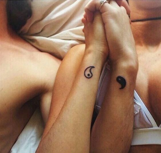 Símbolos Yin e Yang Tatuagem (Pinterest)