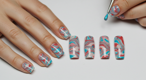 Unhas Marmorizadas como fazer