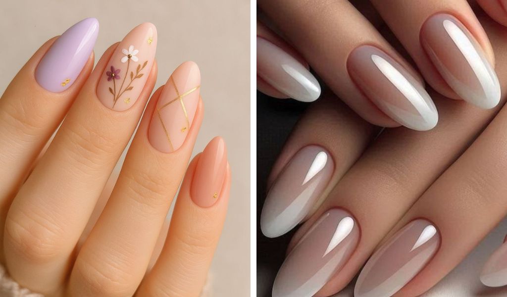 unhas almond para mulheres de todas as idades