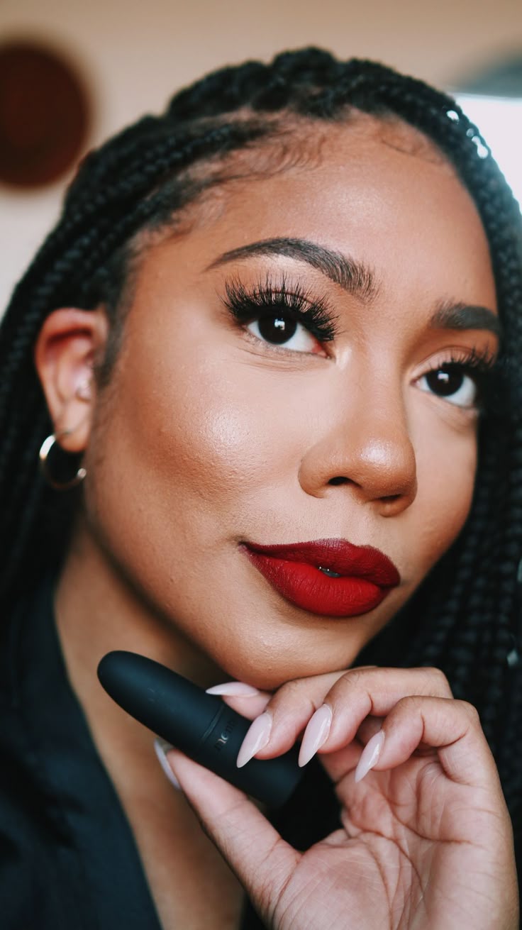 lábios vermelha-cereja Matte