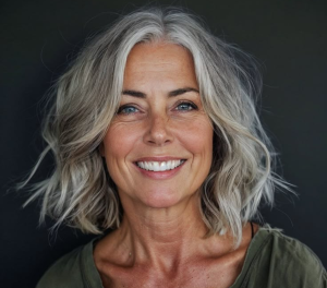 lob agitado entre os cortes médios