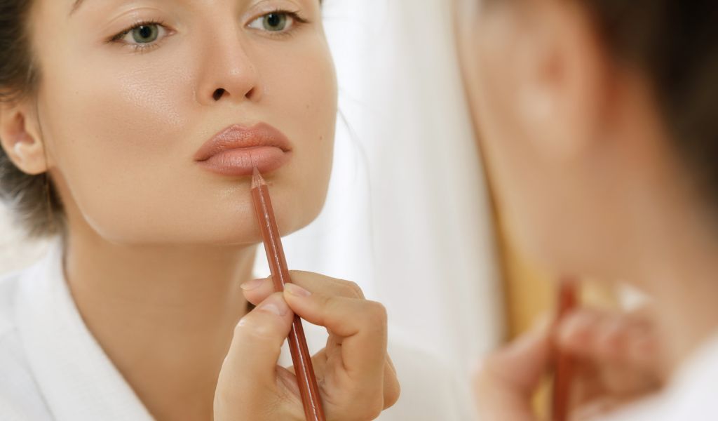 lábios volumosos contorno labial