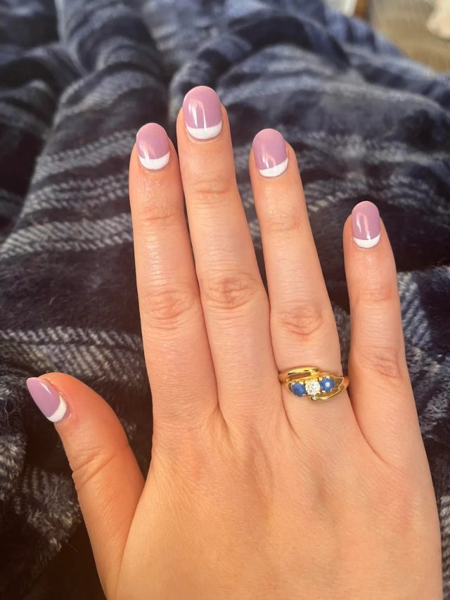 francesinha reversa em branco e rosa