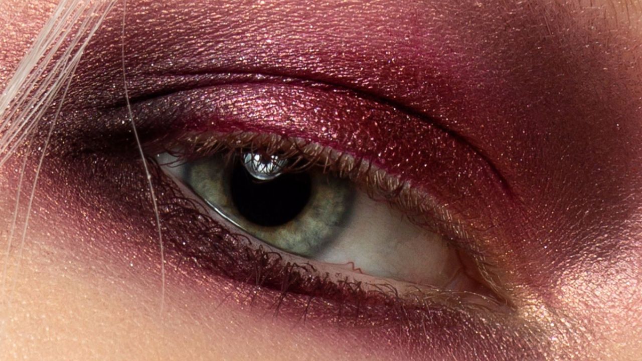 sombra vermelho metálico