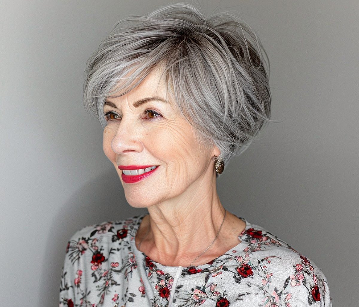 pixie em cabelo grisalho cortes que rejuvenescem