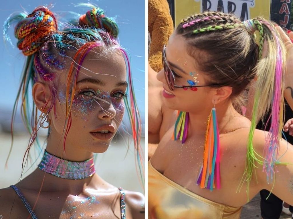 Tendências de tranças e coques para o Carnaval 2025