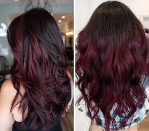 Burgundy Balayage