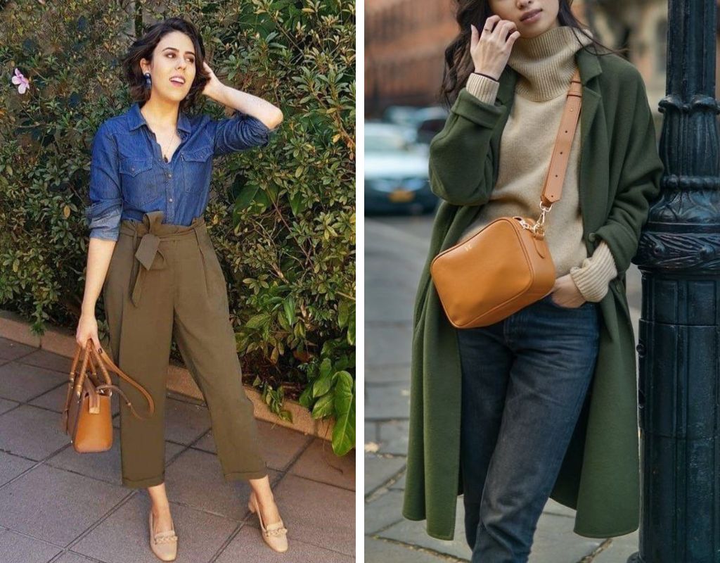 Combinação de cores com Jeans verde musgo