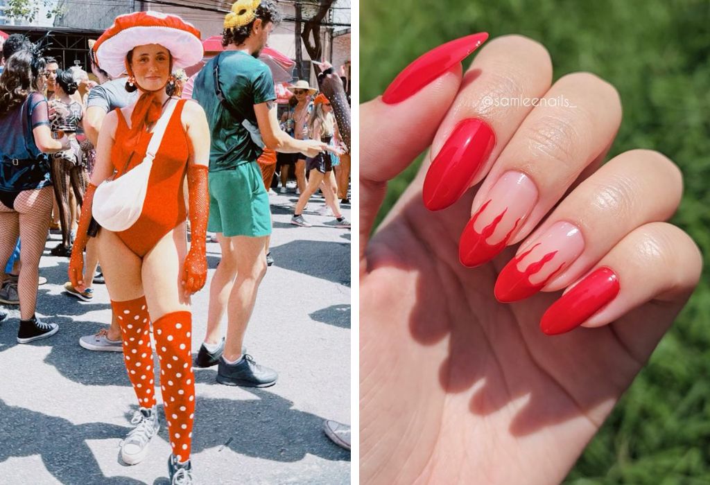 Cores carnaval 2025 vermelho