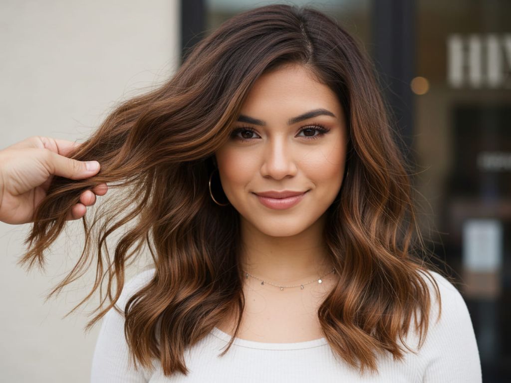 Cor de cabelo chocolate mel para 2025