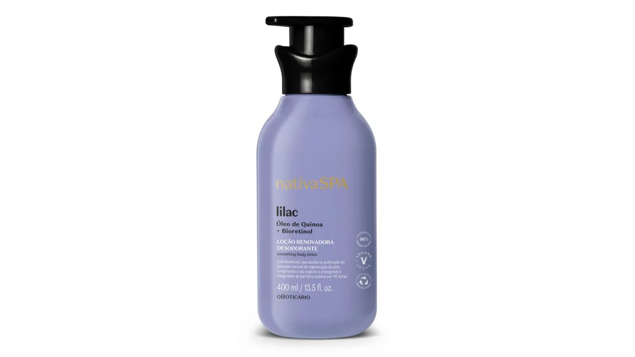 Loção Renovadora Desodorante Hidratante Nativa SPA Lilac
