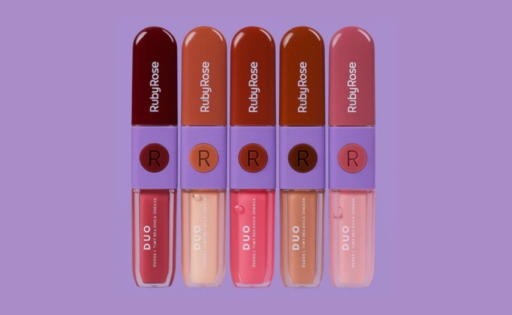 Duo Ruby Rose Gloss e batom líquido