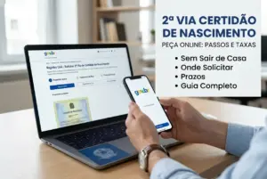 Solicitando 2ª via certidão de nascimento online Brasil