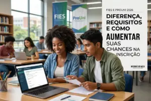 Estudantes em ambiente de estudo com foco em educação financeira 2026